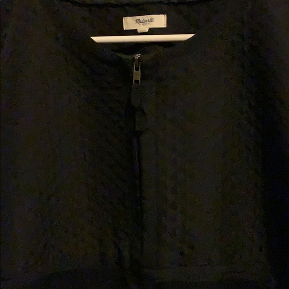 Madewell Black Half Zip Shirt - Picture 3 of 5